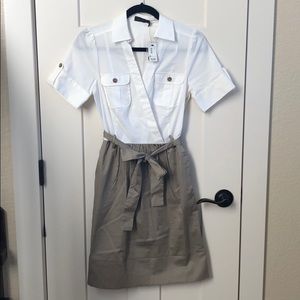 NWT The Limited Colorblock ShirtDress